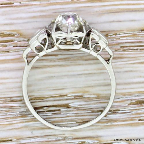fig 3. Art Deco 1.10 Carat Old Cut Diamond Engagement Ring, circa 1935