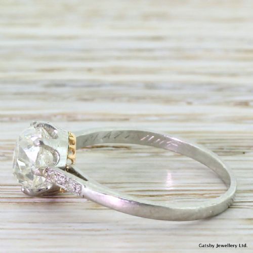 fig 2. Art Deco 1.94 Carat Old Cut Diamond Engagement Ring, circa 1920