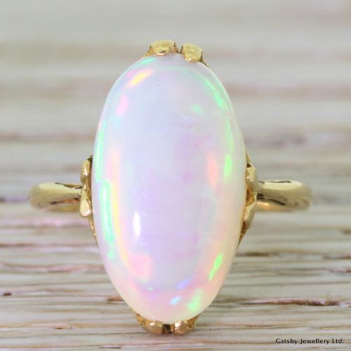 fig 1. Art Deco 6.00 Carat Opal Ring, circa 1930