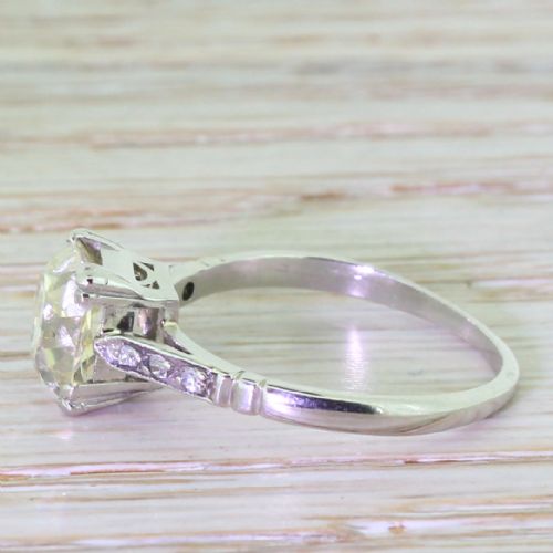 fig 2. Art Deco 1.91 Carat Old Cushion Cut Diamond Engagement Ring, circa 1935
