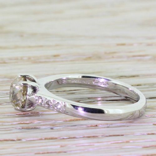 fig 2. Art Deco 1.05 Carat Old Cushion Cut Diamond Engagement Ring, circa 1935
