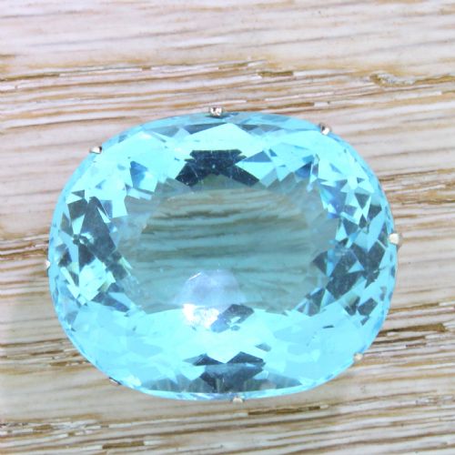 fig 1. Art Deco 75.00 Carat Blue Topaz Pendant, circa 1935

