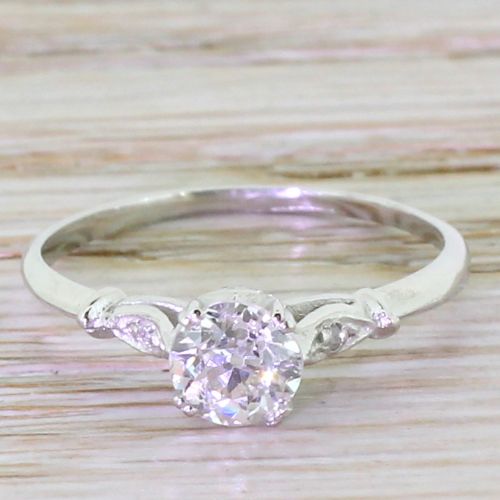 fig 1. Art Deco 0.50 Carat Old Cut Diamond Engagement Ring, circa 1920
