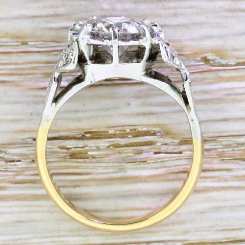 fig 3. Retro 1.65 Carat Old European Cut Diamond Engagement Ring, circa 1945