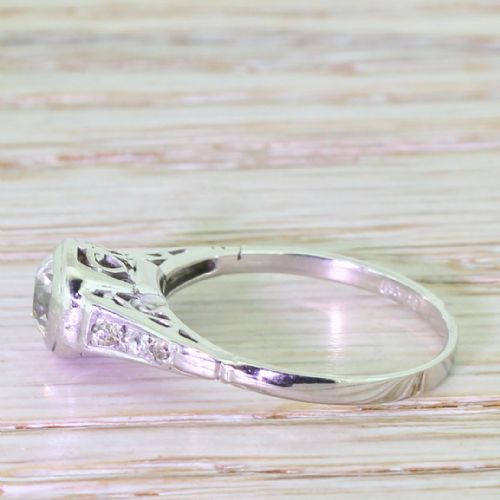 fig 2. Art Deco 0.60 Carat Old Cut Diamond Engagement Ring, circa 1935
