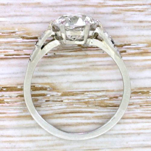 fig 3. Art Deco 2.26 Carat Old Cut Diamond Engagement Ring, circa 1920