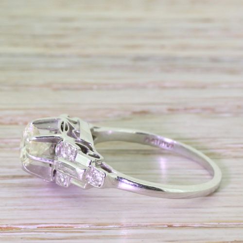 fig 2. Art Deco 0.80 Carat Old Cut Diamond Engagement Ring, circa 1935