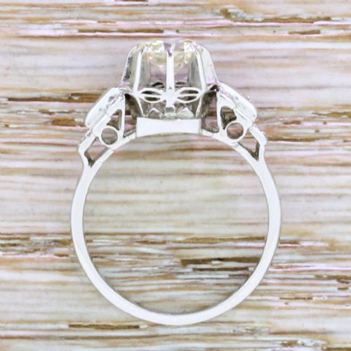 fig 3. Art Deco 0.80 Carat Old Cut Diamond Engagement Ring, circa 1935