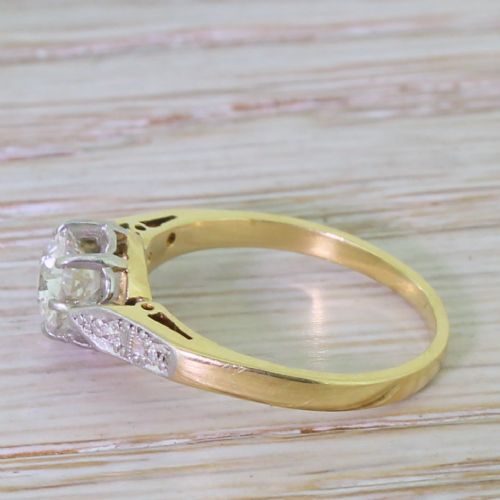 fig 2. Art Deco 0.70 Carat Old Cut Diamond Engagement Ring, circa 1925