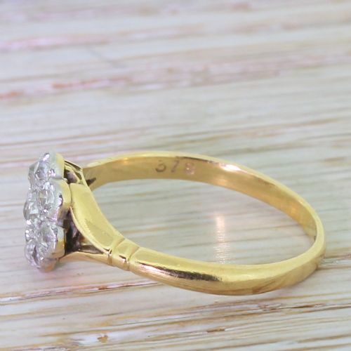 fig 2. Edwardian 0.50 Carat Old Cut Diamond Cluster Ring, circa 1905