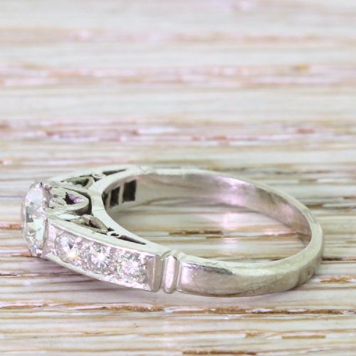 fig 2. Art Deco 0.70 Carat Old Cut Diamond Engagement Ring, circa 1935