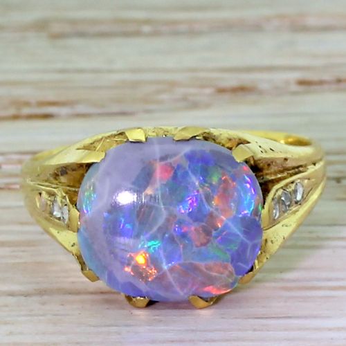 fig 1. Art Deco 2.50 Carat Australian Opal Ring, circa 1935