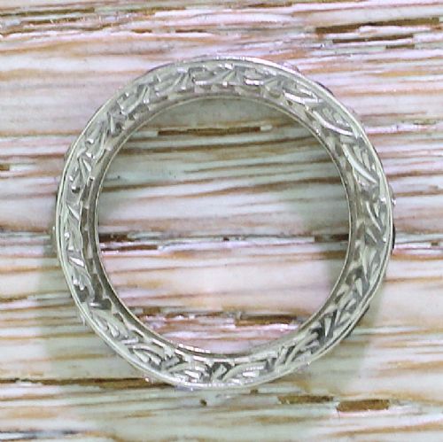 fig 2. Art Deco Old European Cut Diamond & Sapphire Full Eternity Ring, circa 1940