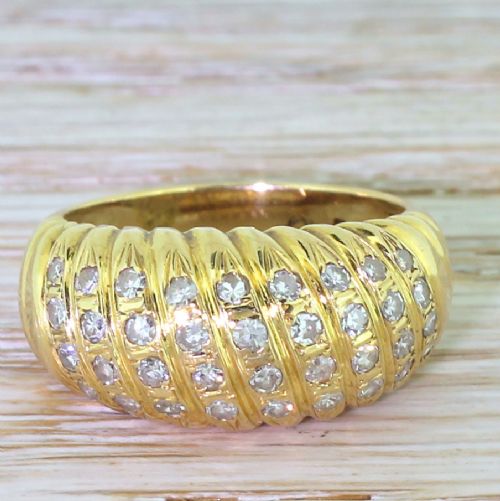 fig 1. Retro 0.54 Carat Eight-Cut Diamond Dress Ring, circa 1945
