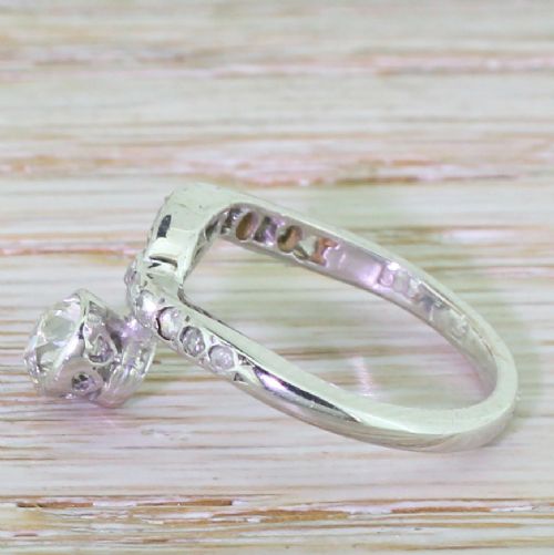 fig 2. Art Deco 0.50 Carat Old Cut Diamond Solitaire Ring, circa 1925
