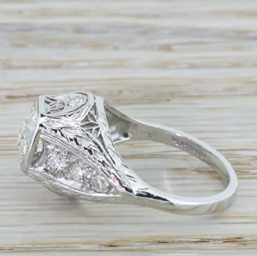 fig 2. Edwardian 0.67 Carat Old European Cut Diamond Engagement Ring, circa 1910
