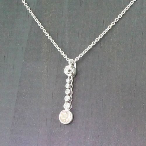 Art Deco 0.68 Carat Old Cut Diamond Articulated Drop Pendant, Circa 1940
