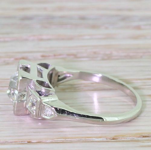fig 2. Art Deco 1.43 Carat Old European Cut Diamond Engagement Ring, circa 1925
