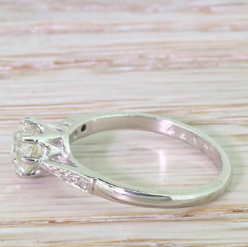 fig 2. Art Deco 1.00 Carat Old Cut Diamond Engagement Ring, circa 1930
