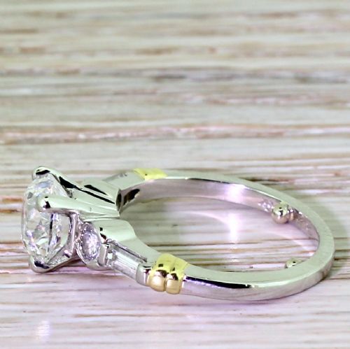 fig 2. Art Deco 1.55 Carat Old Cut Diamond Engagement Ring, circa 1940

