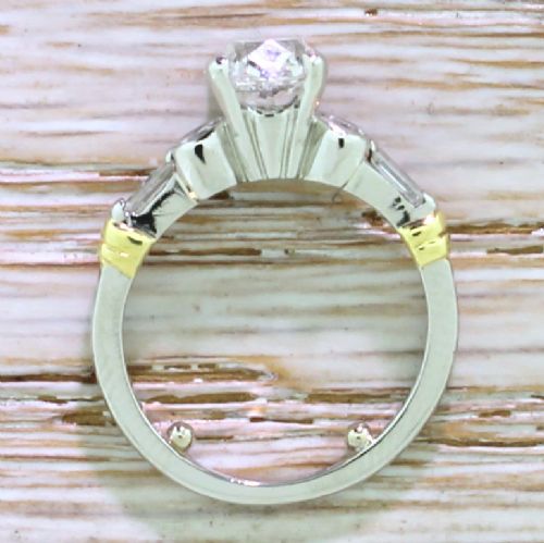 fig 3. Art Deco 1.55 Carat Old Cut Diamond Engagement Ring, circa 1940
