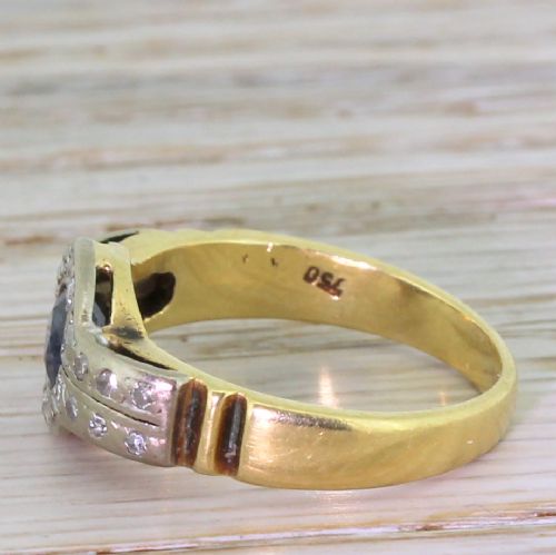 fig 2. Art Deco 0.45 Carat Sapphire Solitaire Ring, circa 1930