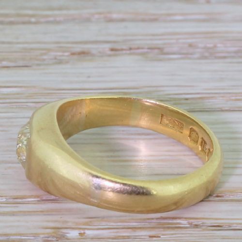fig 2. Victorian 0.95 Carat Old Cut Diamond Solitaire Ring, circa 1900

