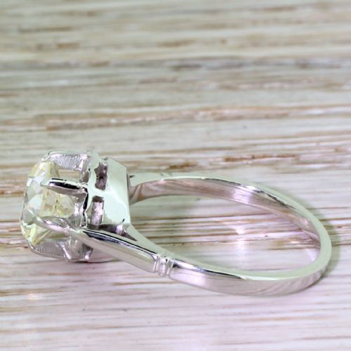 fig 2. Art Deco 2.00 Carat Old Cut Diamond Engagement Ring, French, circa 1925
