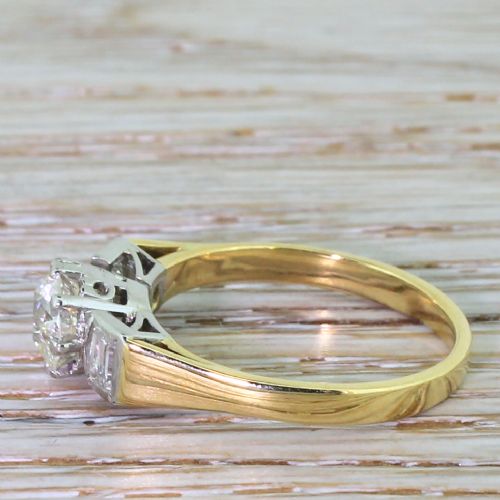 fig 2. Art Deco 1.10 Carat Old Cut Diamond Engagement Ring, circa 1920
