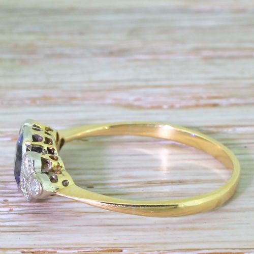 fig 2. Art Deco 0.65 Carat Sapphire & Eight-Cut Diamond Ring, circa 1930

