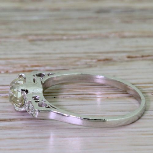 fig 2. Art Deco 0.72 Carat Old Cut Diamond Engagement Ring, circa 1920