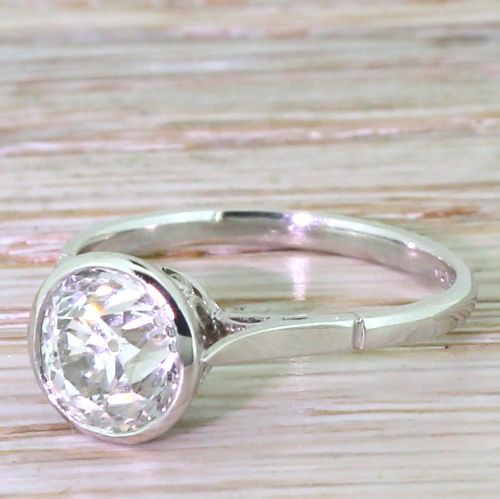 Edwardian 2.00 Carat Old Cut Diamond Engagement Ring, Circa 1910
