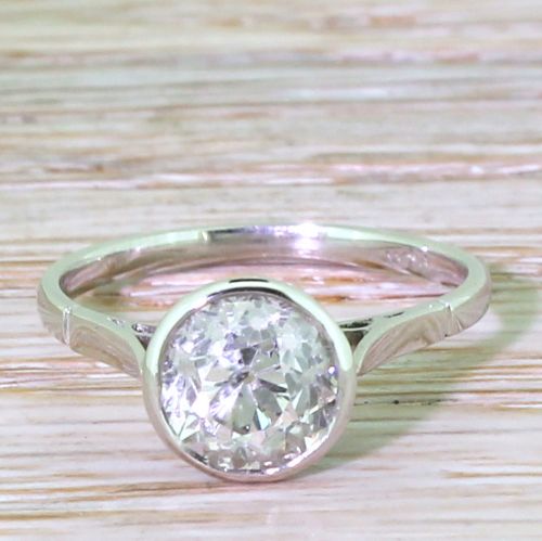 fig 1. Edwardian 2.00 Carat Old Cut Diamond Engagement Ring, circa 1910
