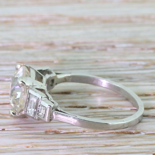 fig 2. Art Deco 2.14 Carat Old Cut Diamond Engagement Ring, circa 1920