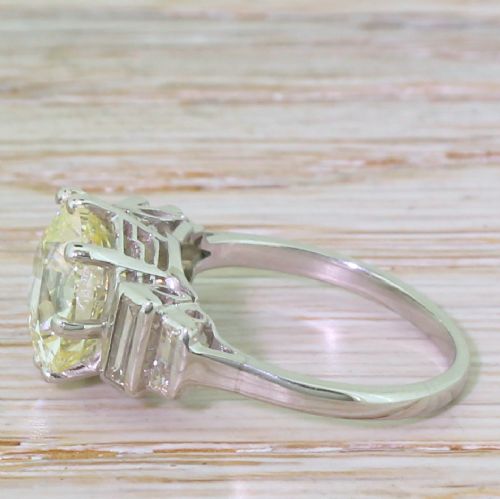 fig 2. Art Deco 4.04 Carat Old Cut Diamond Engagement Ring, circa 1930
