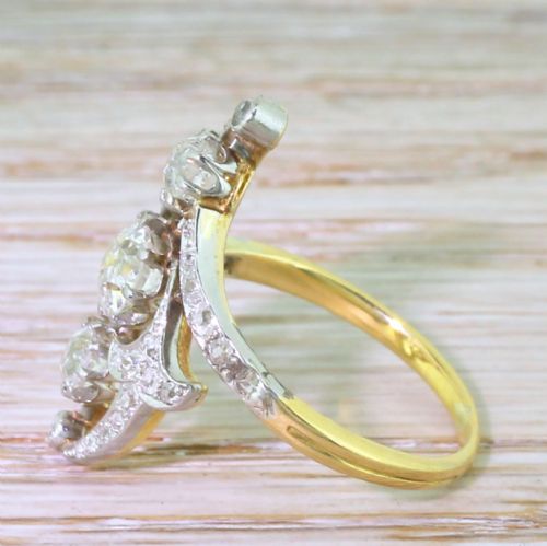 fig 2. Art Nouveau 1.76 Carat Old Cut Diamond Ring, circa 1905
