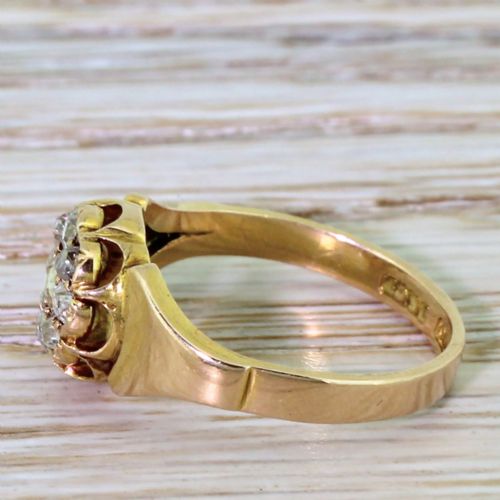 fig 2. Victorian 0.71 Carat Old Cut Diamond Cluster Ring, circa 1860