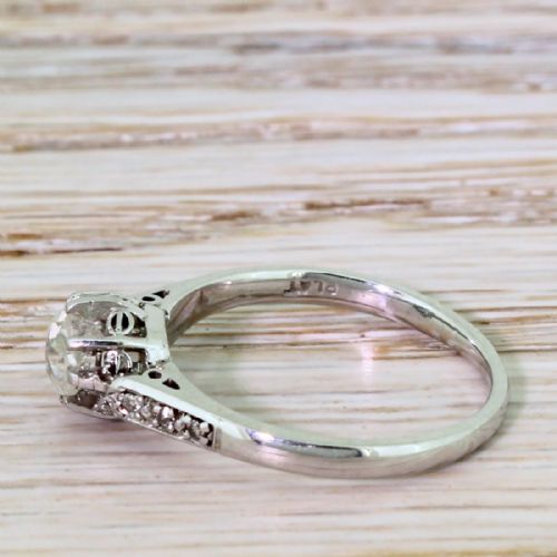 fig 2. Art Deco 0.55 Carat Old Cut Diamond Engagement Ring, circa 1935