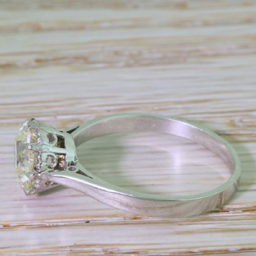 fig 2. Art Deco 1.81 Carat Old Cut Diamond Engagement Ring, circa 1930