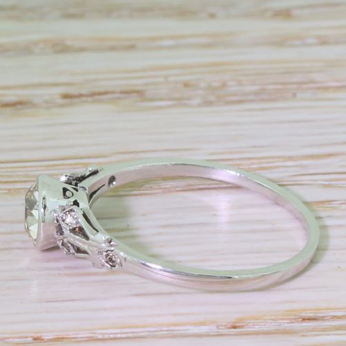 fig 2. Art Deco 0.50 Carat Old Cut Diamond Engagement Ring, circa 1920
