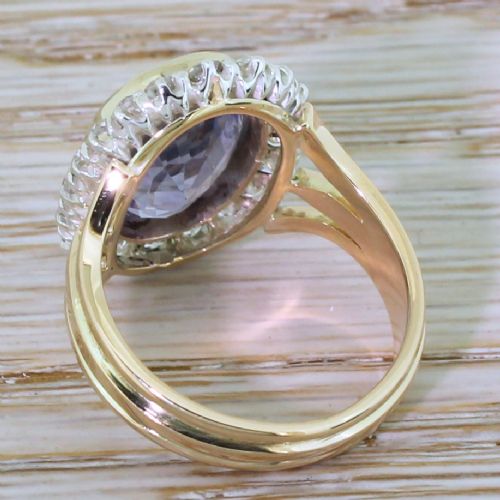 fig 3. Art Deco 9.14 Carat Natural Ceylon Sapphire & Diamond Ring, circa 1925
