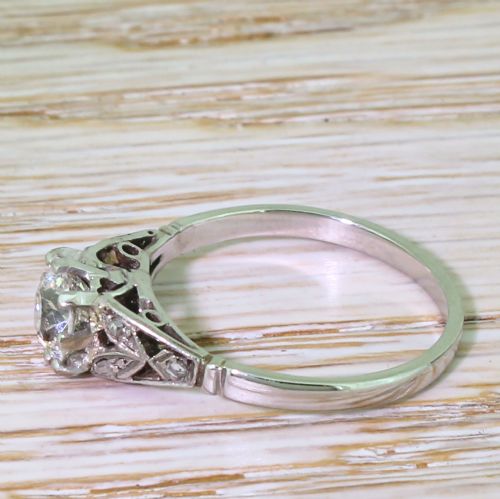fig 2. Art Deco 0.91 Carat Old Cut Diamond Engagement Ring, circa 1935
