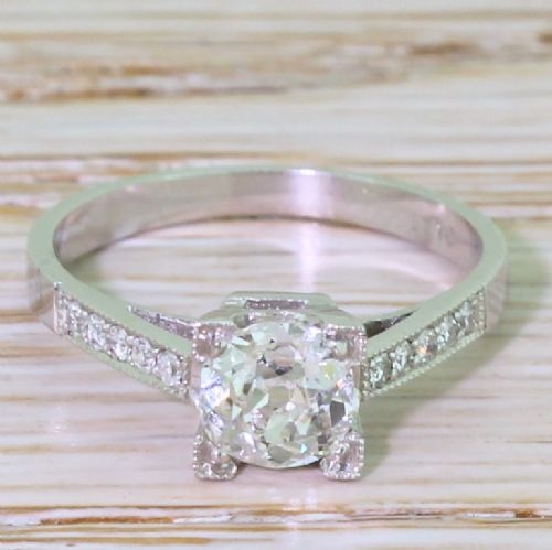 fig 1. Art Deco 0.57 Carat Old Cut Diamond Engagement Ring, circa 1935
