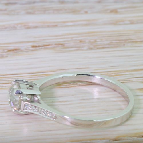 fig 2. Art Deco 0.75 Carat Old Cut Diamond Engagement Ring, circa 1940
