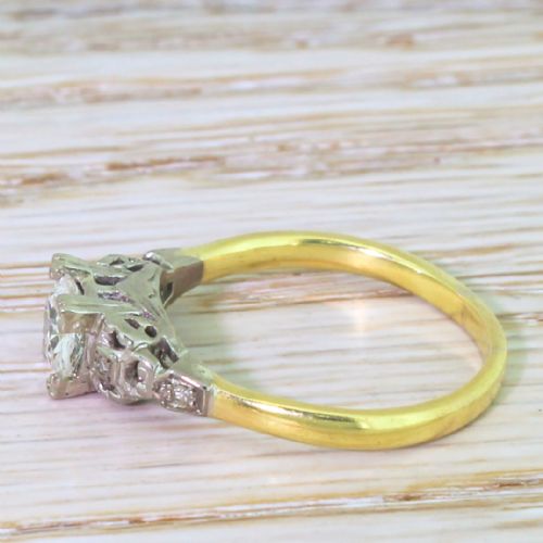 fig 2. Edwardian 0.66 Carat Old Cut Diamond Engagement Ring, circa 1910