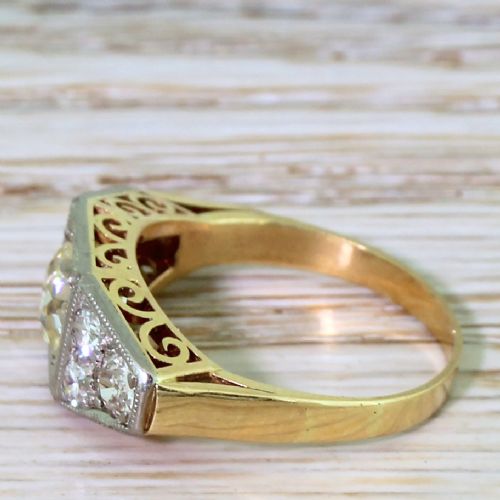 fig 2. Art Deco 1.62 Carat Old Cut Diamond Ring, circa 1940