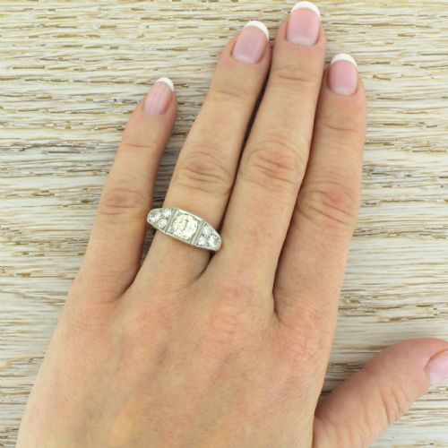 fig 4. Art Deco 1.62 Carat Old Cut Diamond Ring, circa 1940