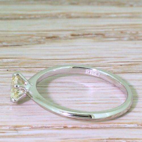 fig 2. 0.50 Carat Old European Cut Diamond Engagement Ring, Platinum