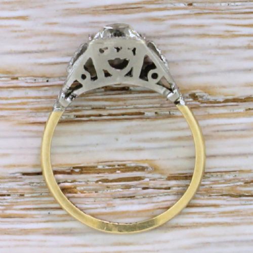 fig 3. Edwardian 0.88 Carat Old Cut Diamond Engagement Ring, circa 1910