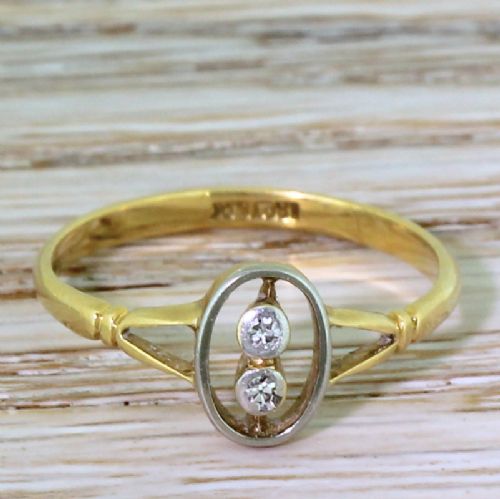 fig 1. Art Deco Double Diamond Ring, circa 1925